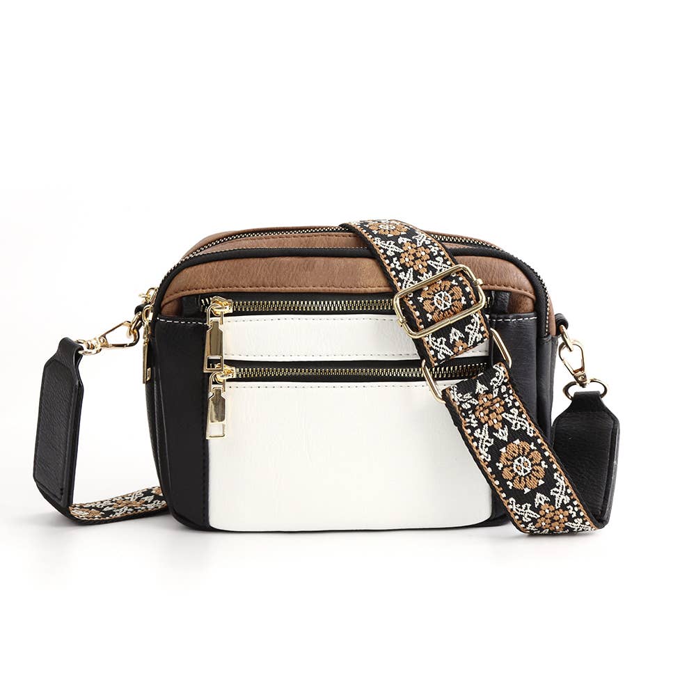 Multi Functional Zipper Crossbody Bag