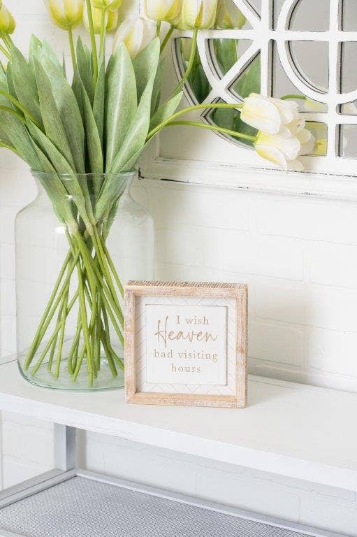 7x7 sign HEAVEN Sympathy Bereavement gift