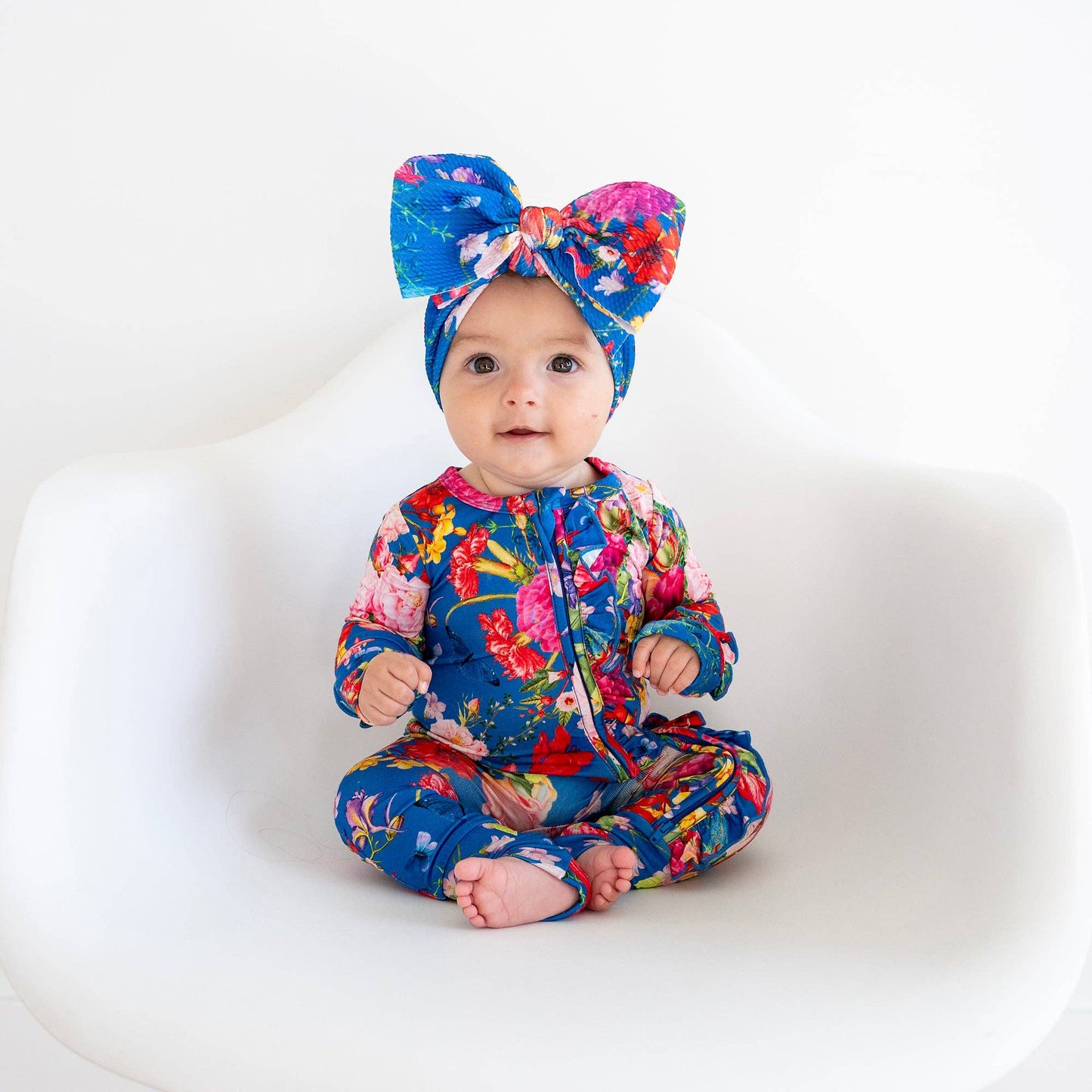 Briella Ruffle Zip Bamboo Baby Outfit Soft Clothing