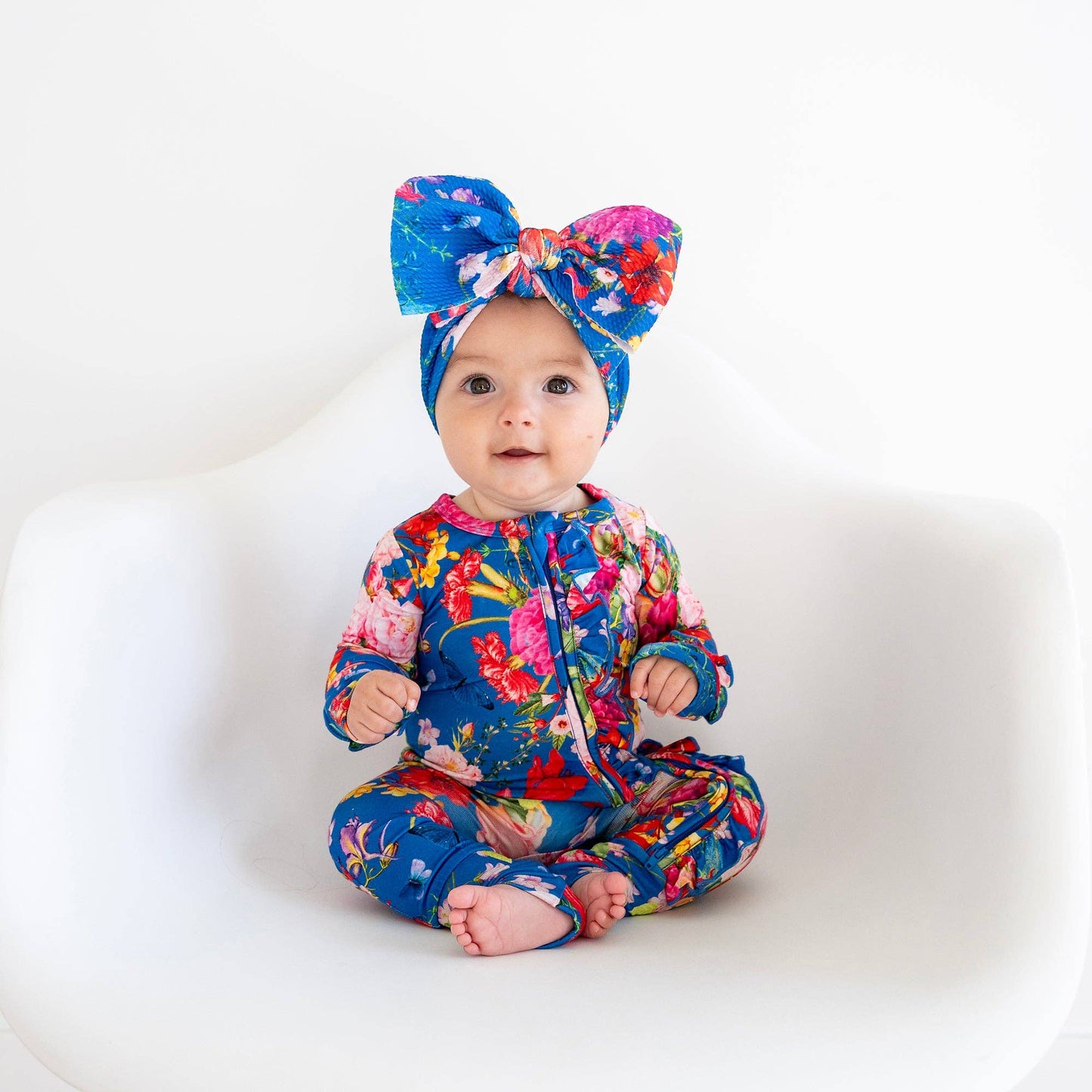 Briella Ruffle Zip Bamboo Baby Outfit Soft Clothing