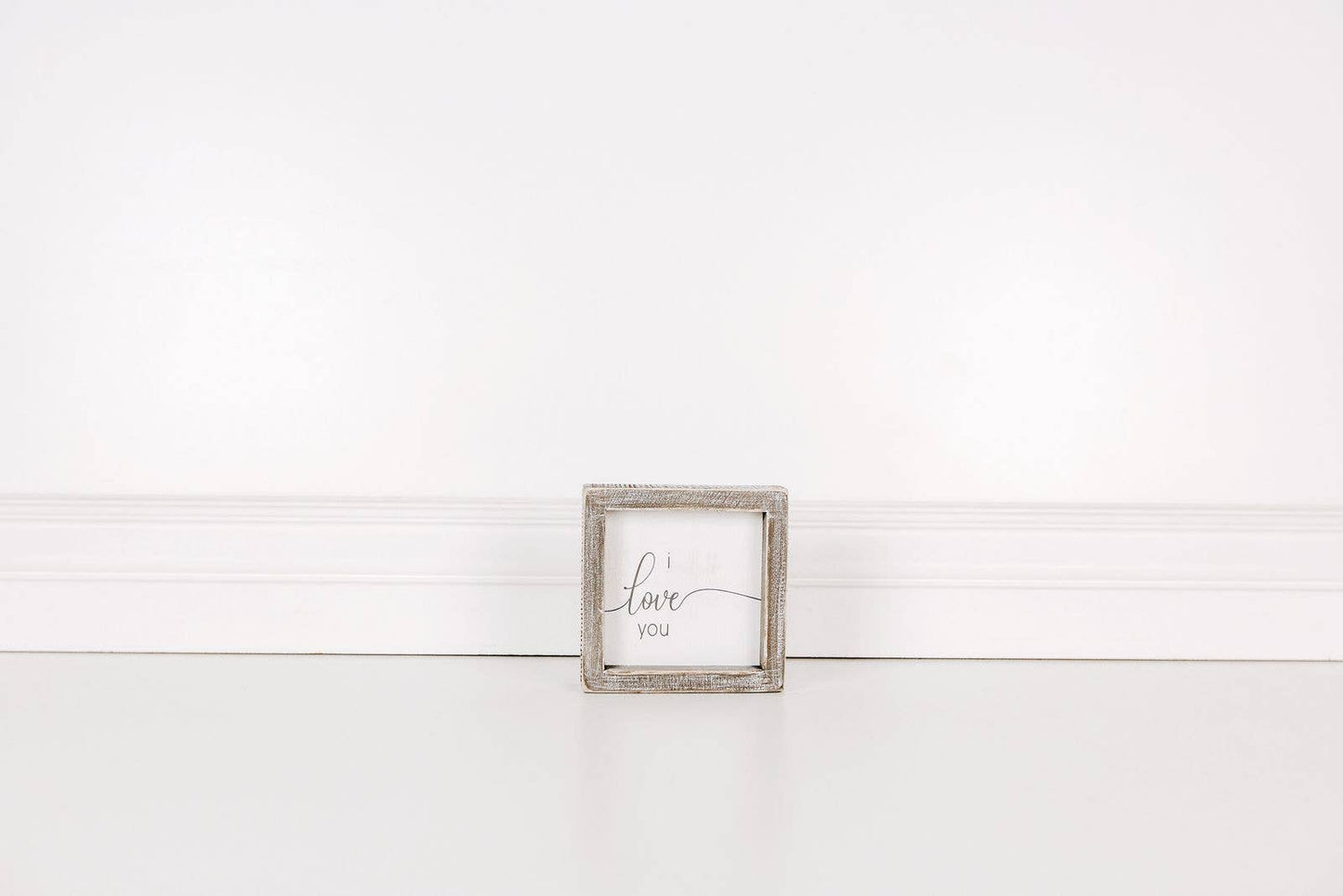 5x5 sign I LOVE YOU home decor gifts CLEARANCE
