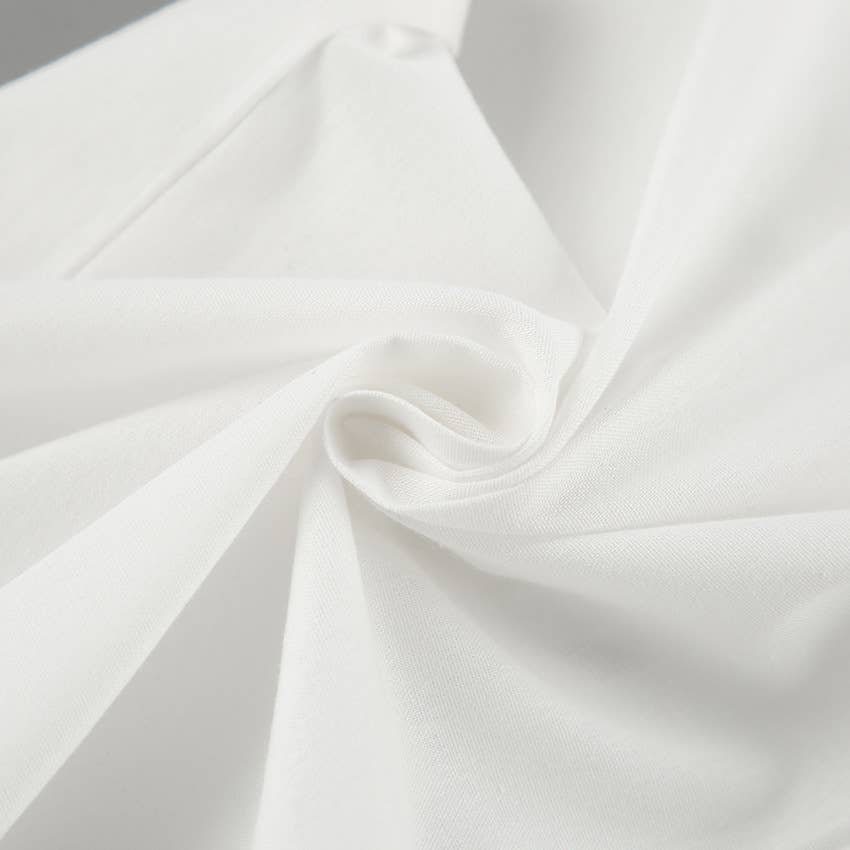 COTTON HEMP LOOSE STRAIGHT LEG WIDE LEG PANTS