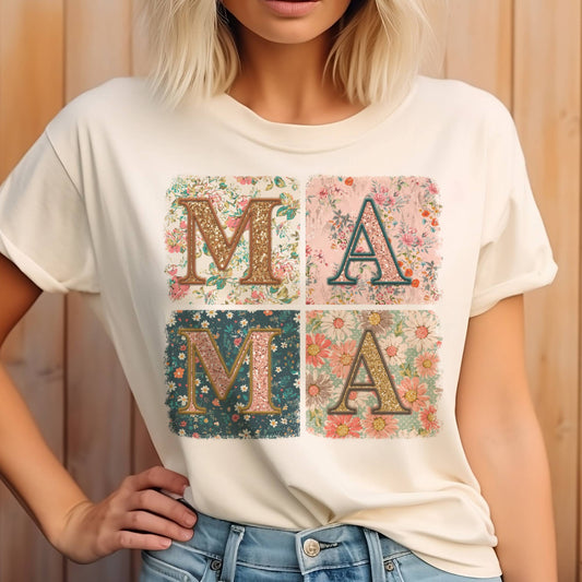 Mothers day mama floral flower Graphic Tee