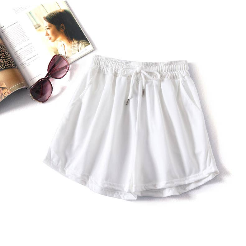 Athleisure Elastic waist sweat short