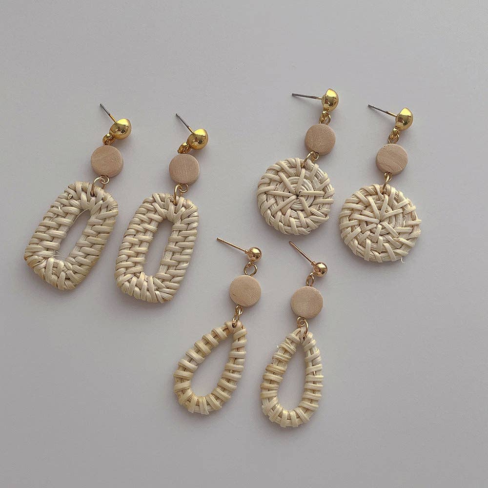 Vintage Geometrical Vacation Drop Earrings DPJE1715