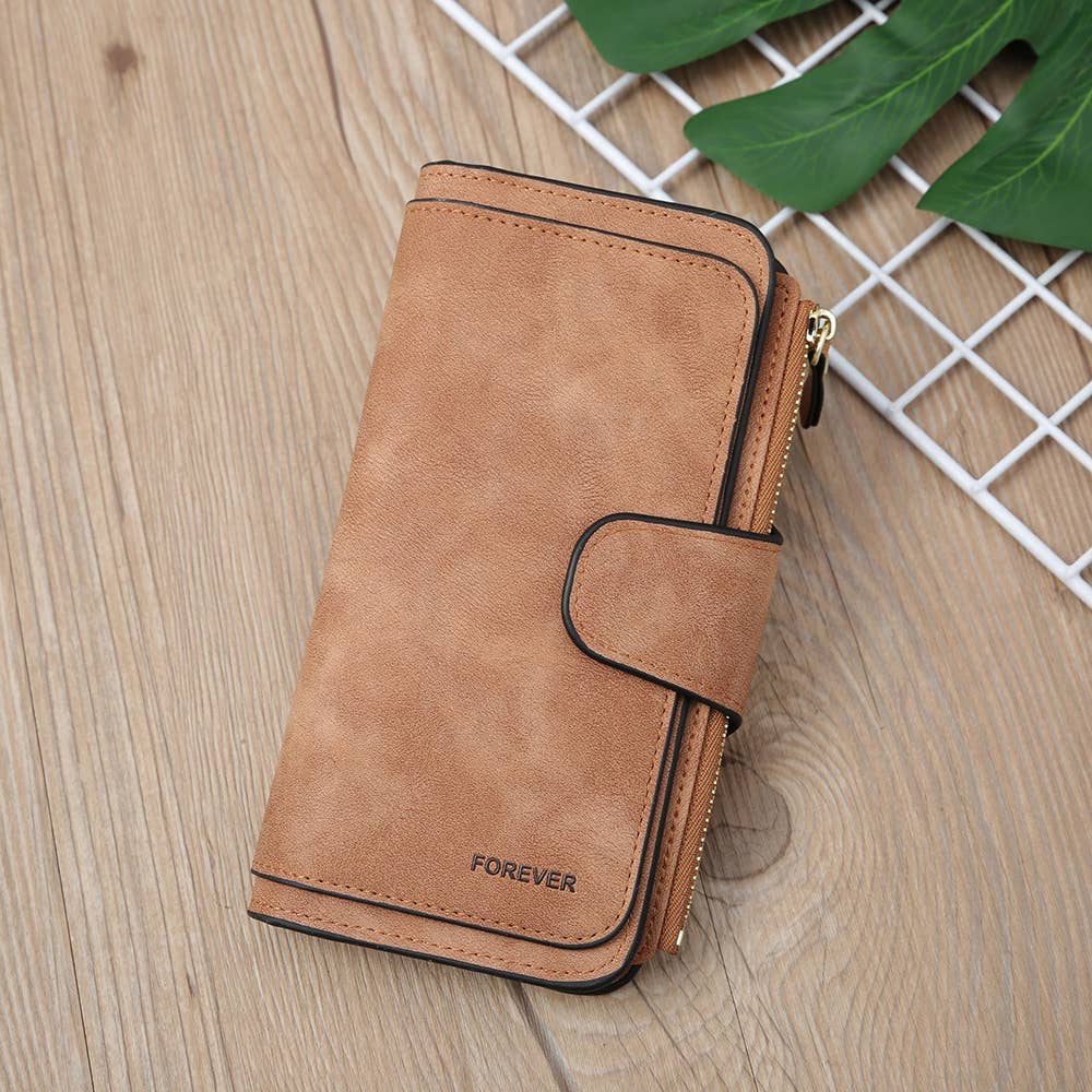 Long Matte PU Multi-purpose Women's Wallet