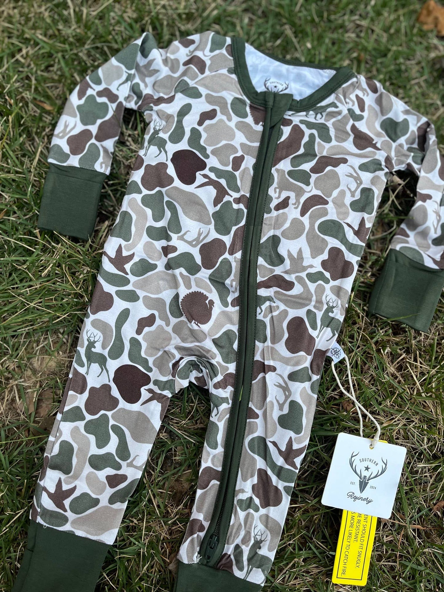 Camo, hunting, bamboo pajamas