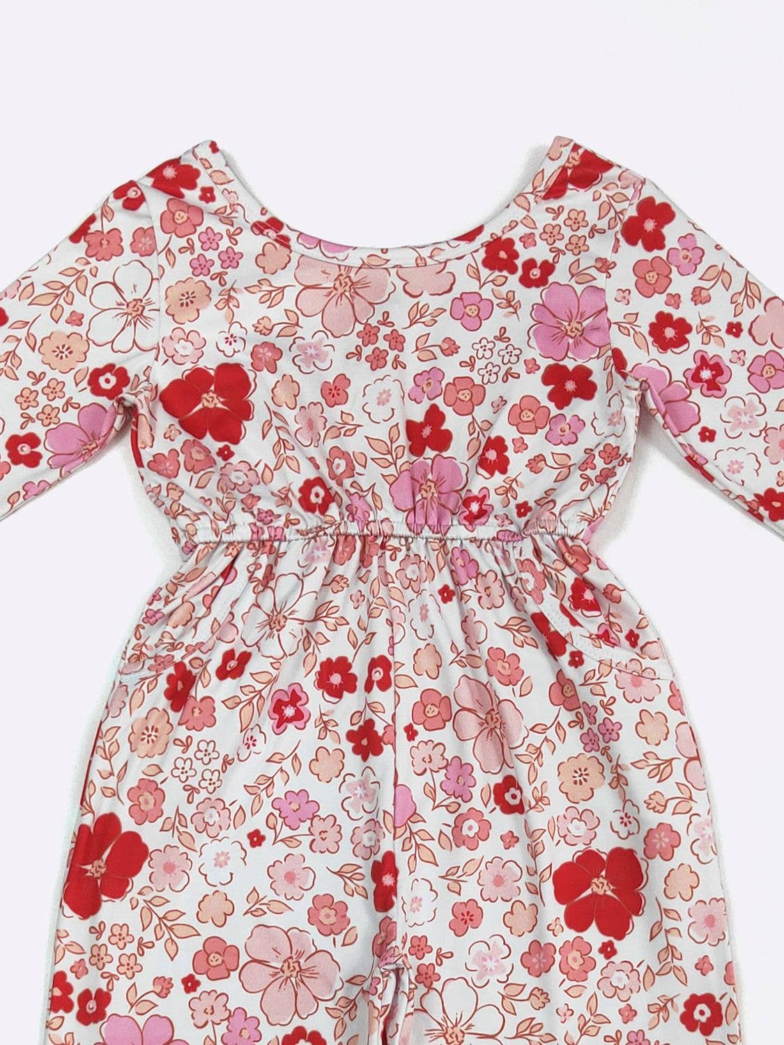 Cherry Floret Girls Romper