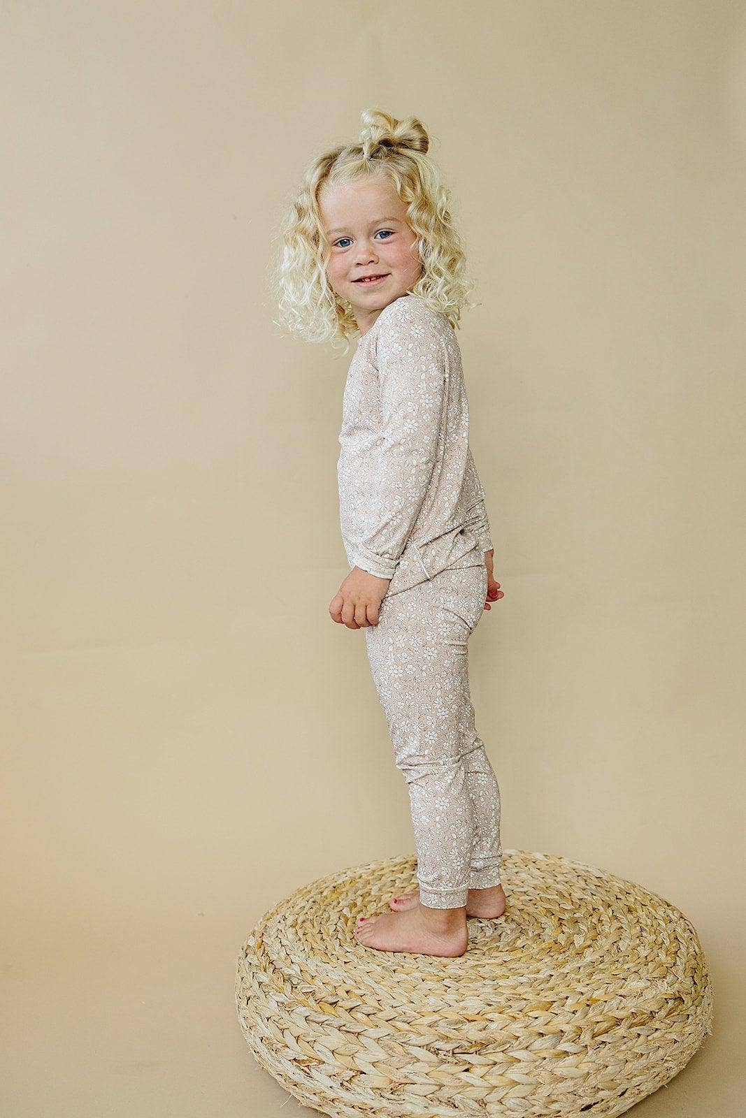 Dainty Ditsy 2pc Bamboo Pajamas Toddler Girl Pajamas Floral