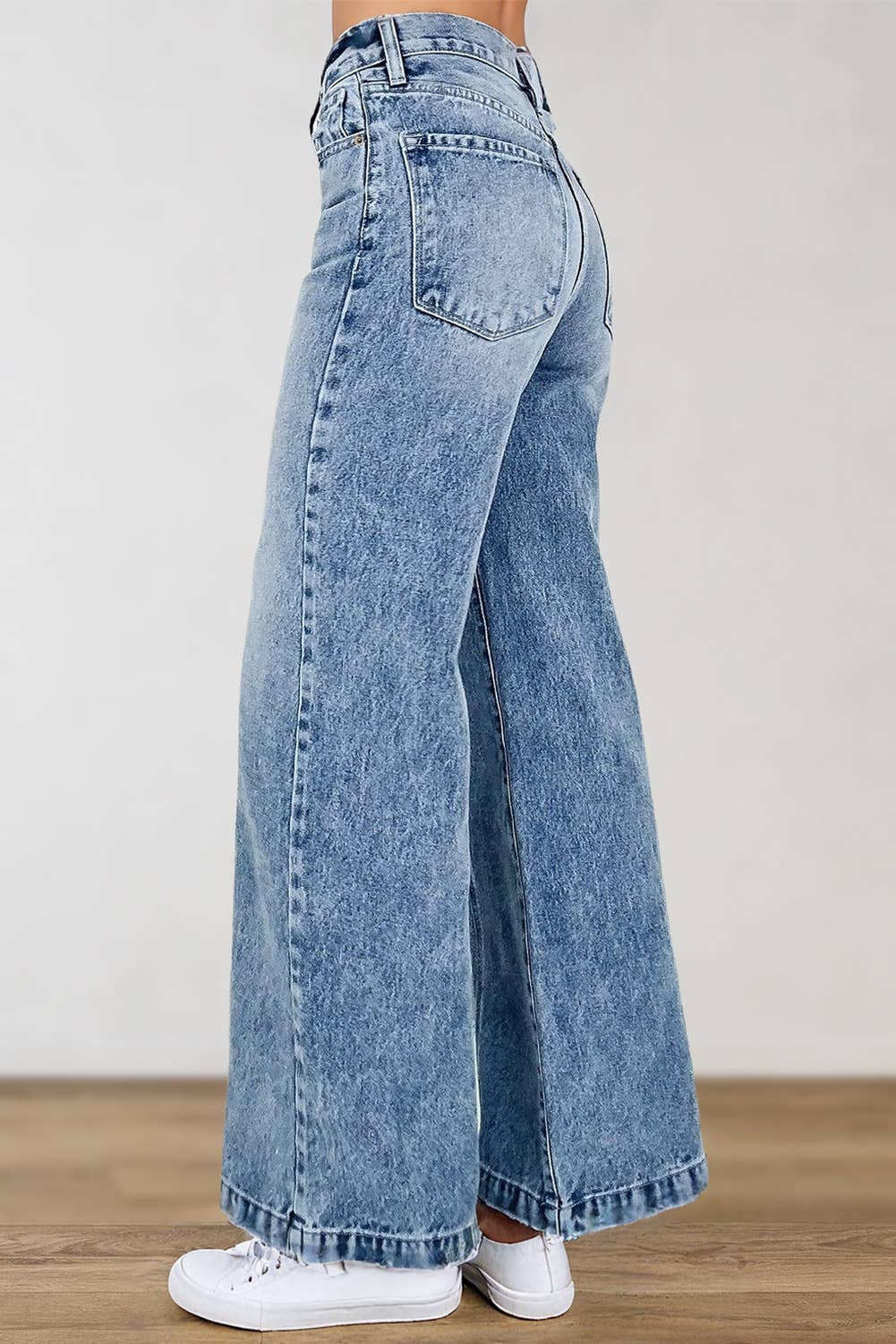 Fashion Wide Leg High Waist Jeans