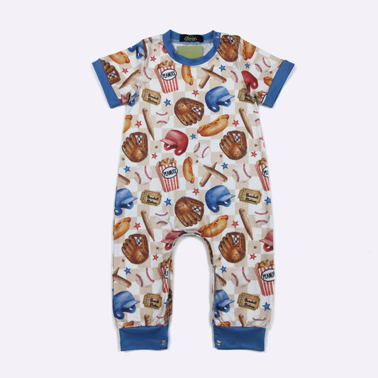 Batter Up Boy Romper