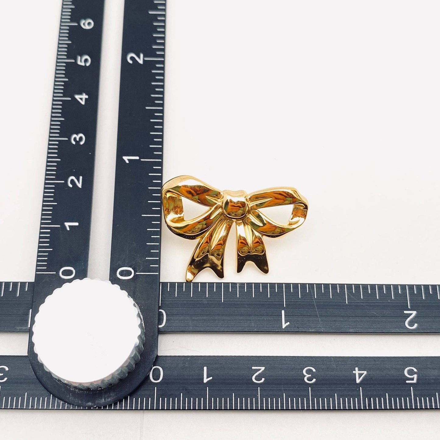 Bow 18K Gold Plated Stainless Steel Post Earrings - FGS