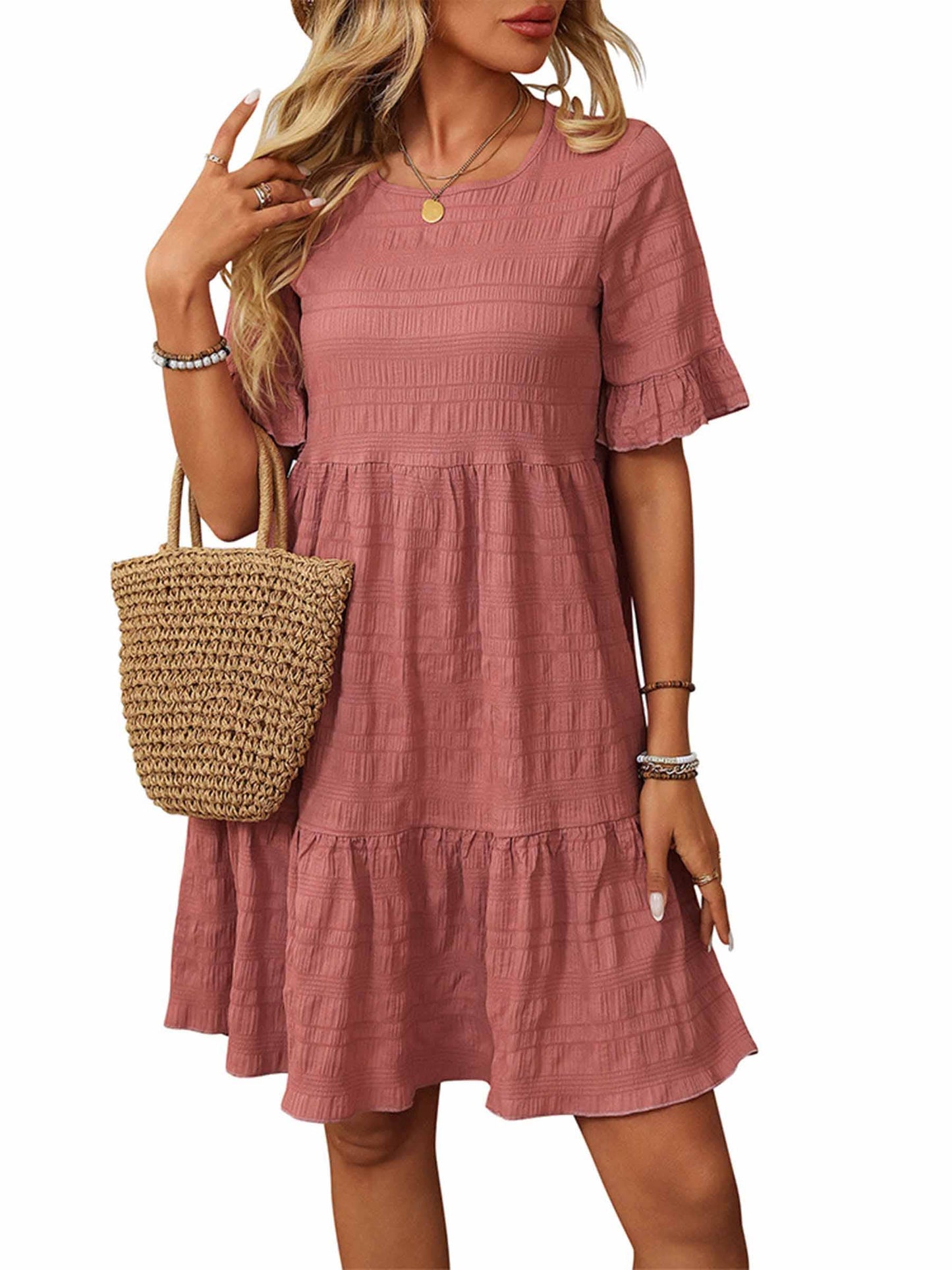 Casual Short Sleeved Dress