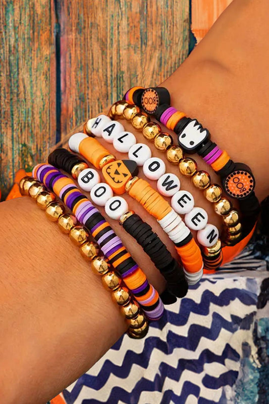 Fashion-W Playful 7pcs Halloween Bracelet Set