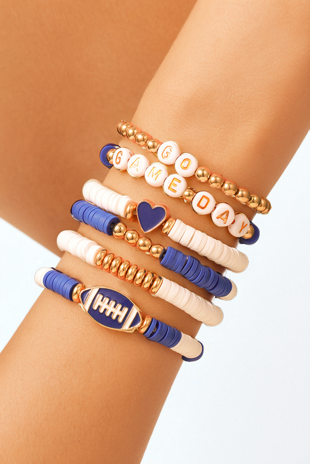 Fashion-W GAME DAY Multilayer Beading Bracelet