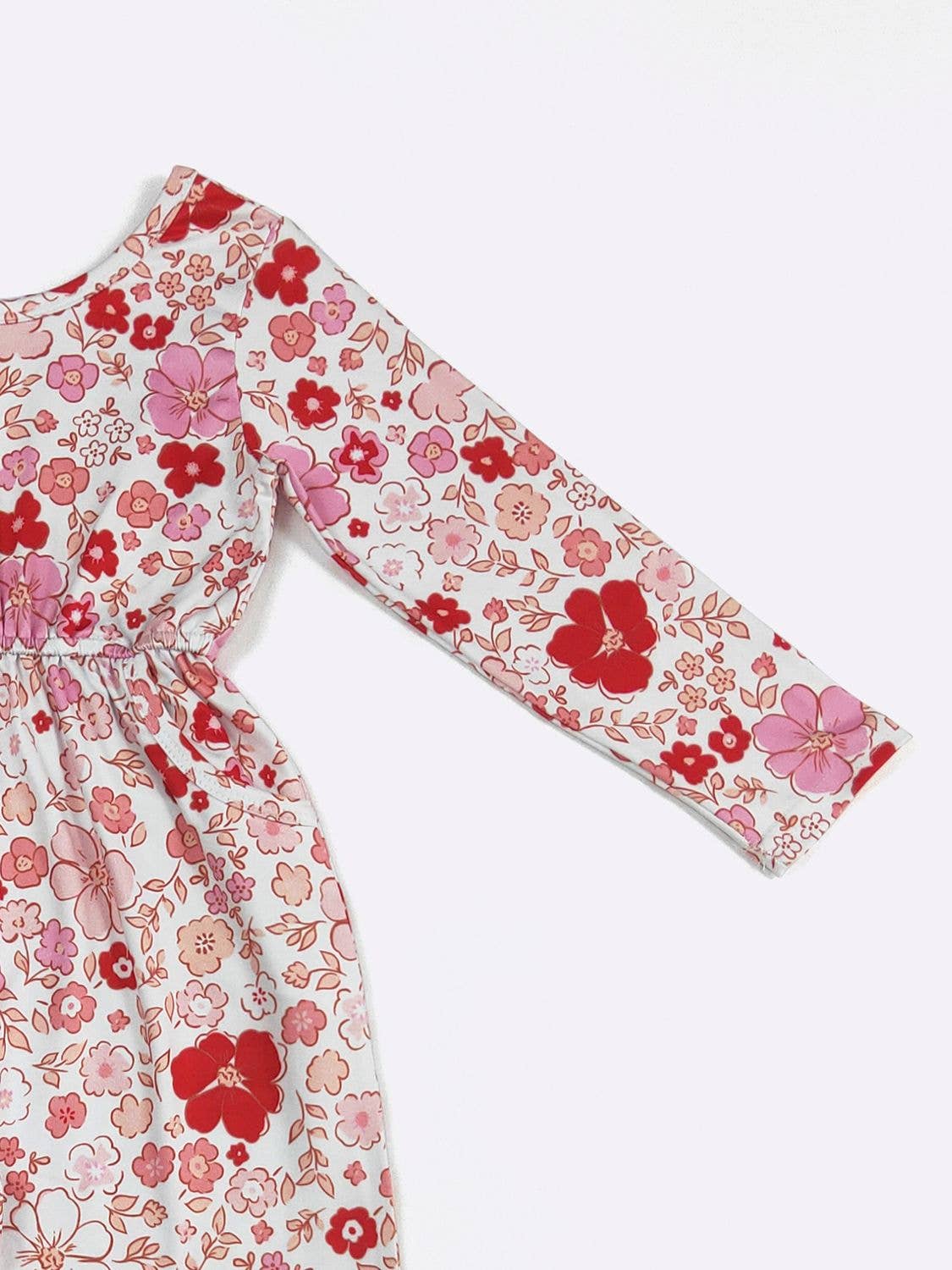 Cherry Floret Girls Romper