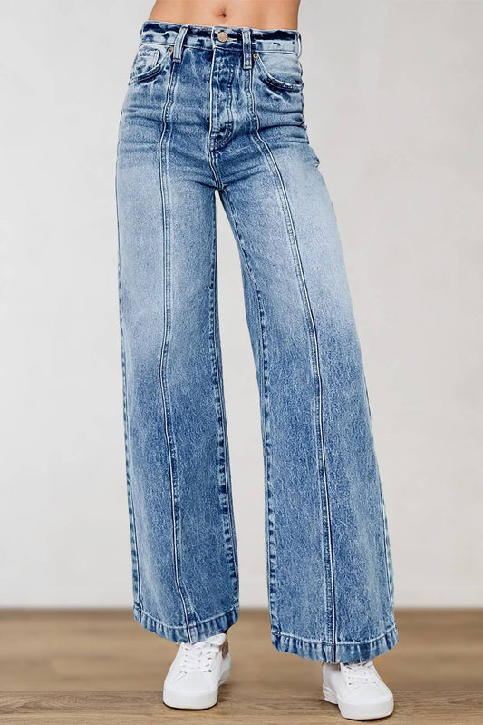 Fashion Wide Leg High Waist Jeans